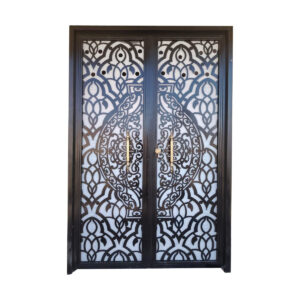 أبواب حديد اسود خارجي بابين