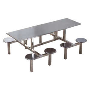 وحدة طاولة طعام مع كراسي دائري