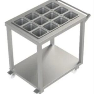 عربة بهارات ستانلس ستيل