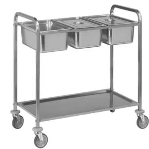 عربة خدمة ستانلس ستيل
