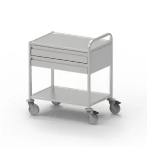 عربة نقل درجين ورف سفلي