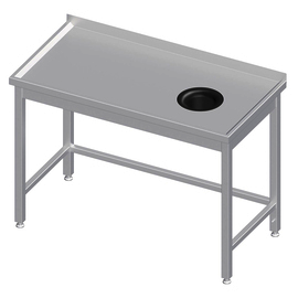 طاولة بمرمى نفايات