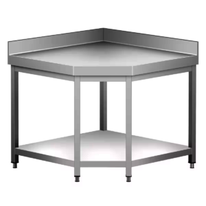 طاولة تحضير ركنية برف